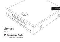 Cambridge Audio Sonata-DV-30 - Owners manual